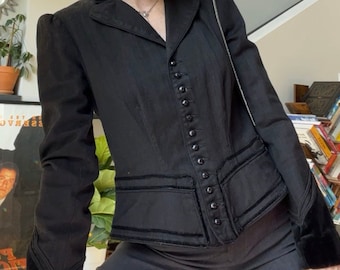 VTG RL Denim / Velvet Black Jacket