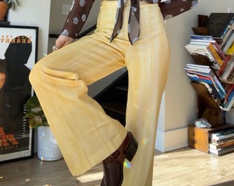 VTG 60s Marbled Yellow Trousers