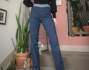 VTG Y2K Two Tone Stretch Denim