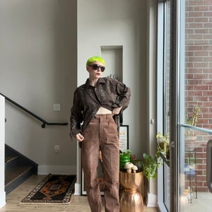 VTG 90s Brown Suede Trousers