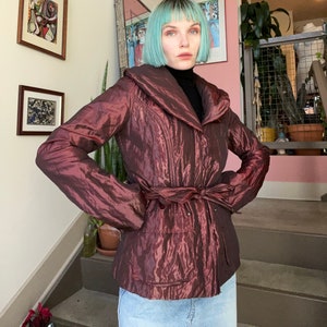 VTG Y2K Caché Metallic Oxblood Steppjacke