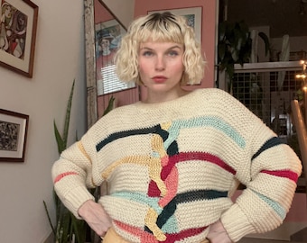 Maglione in maglia VTG anni '80
