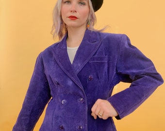 80s Winlit Purple Rain Suede Jacket