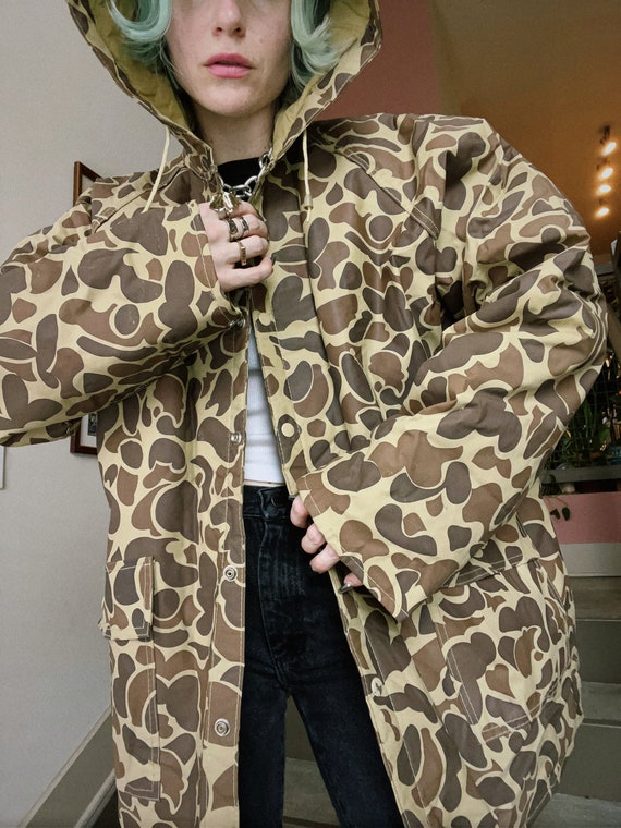 VTG 90s Ozark Trail Camo PVC Jacket