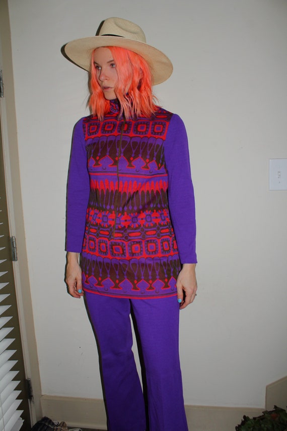 Vintage 60s | Purple Pant Set