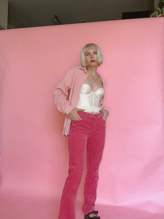 VTG Y2K Pink Stretch Cords