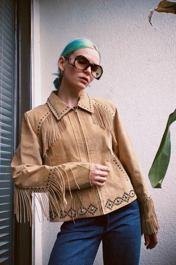 Vintage Scully Suede Fringe Jacket