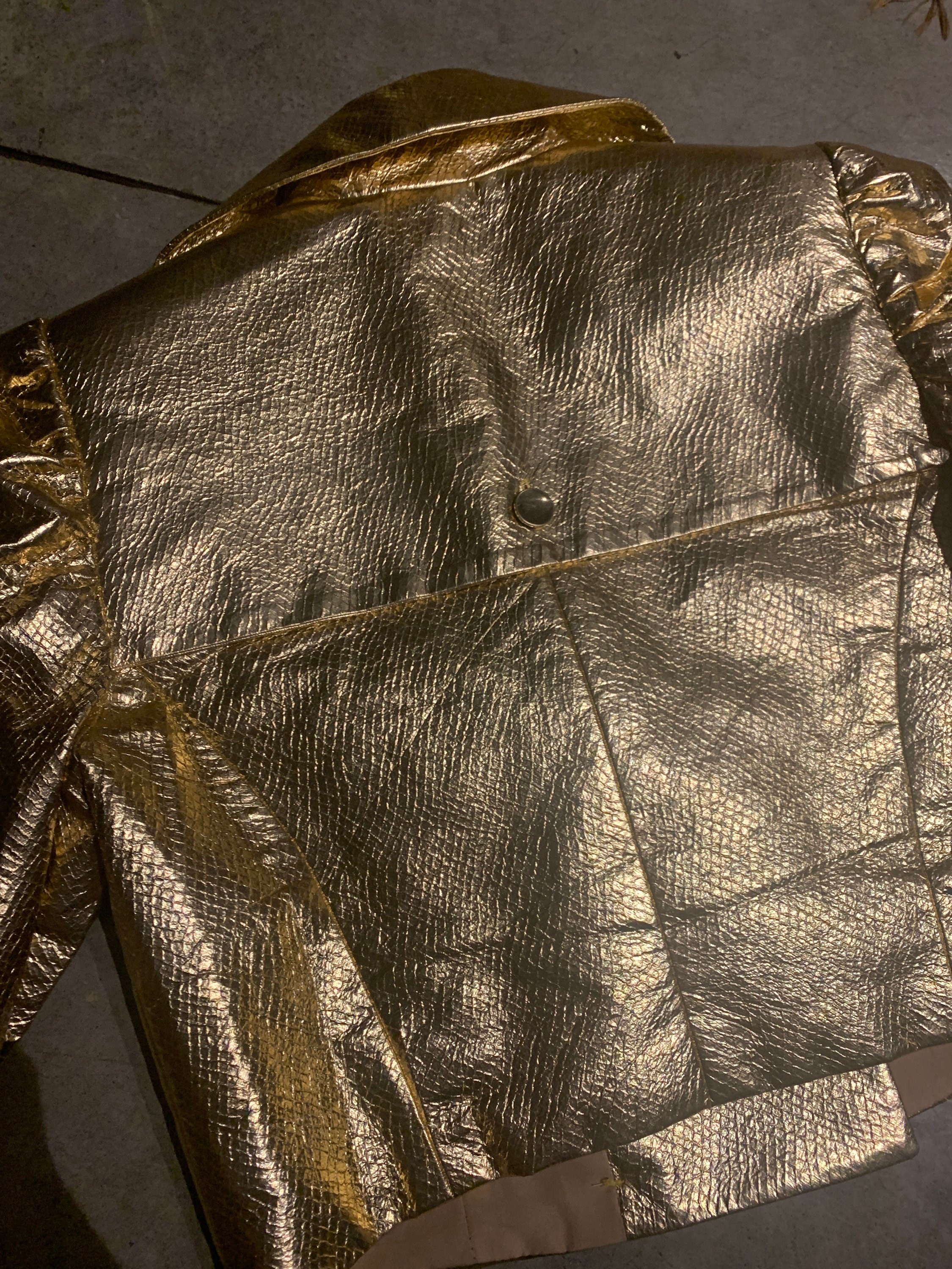 VTG Gold Foil Cropped Jacket