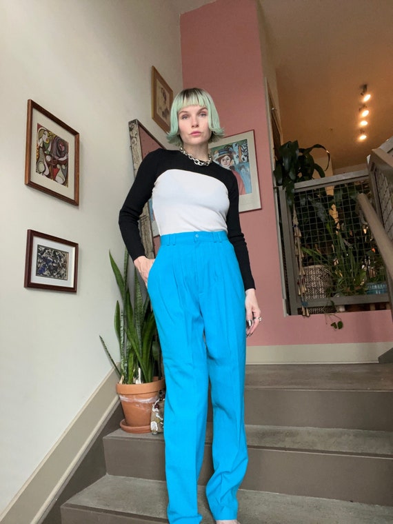 VTG 80s Casablanca Blue Trousers