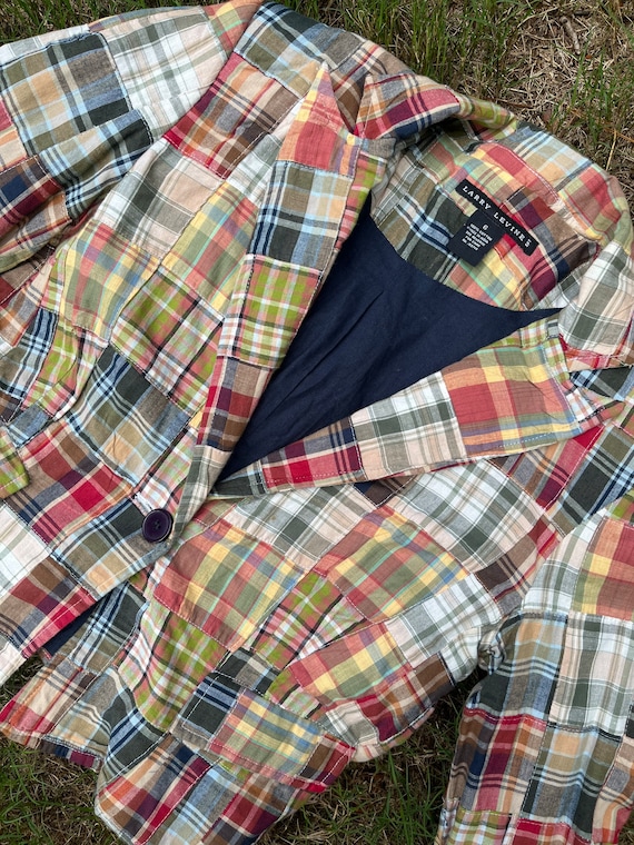 VTG 90s Patchwork Blazer - image 4