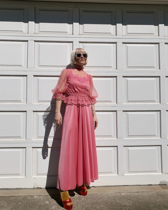 Vintage 70s Eve of Milady Dress