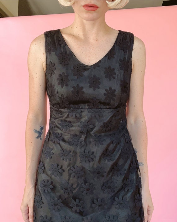 VTG 90s “SWING” Black Floral Mini