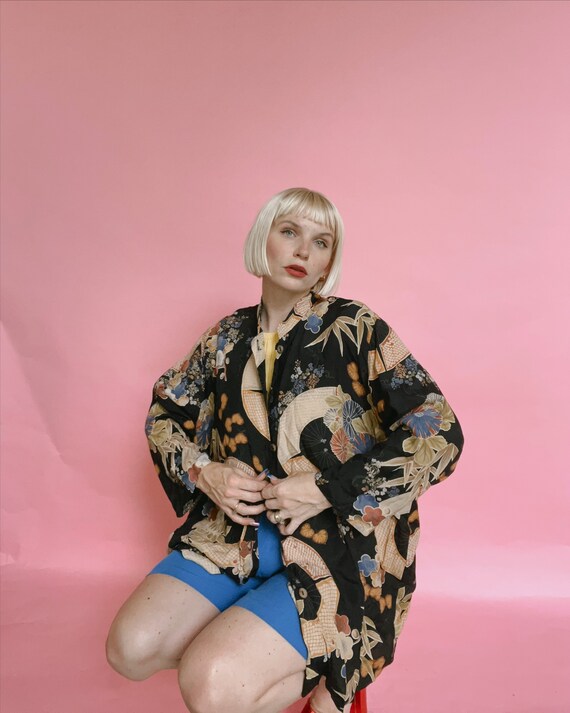 Vintage 90s Printed Blouse