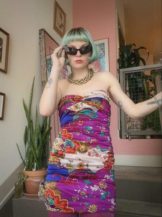 VTG Scarf Bodycon Dress
