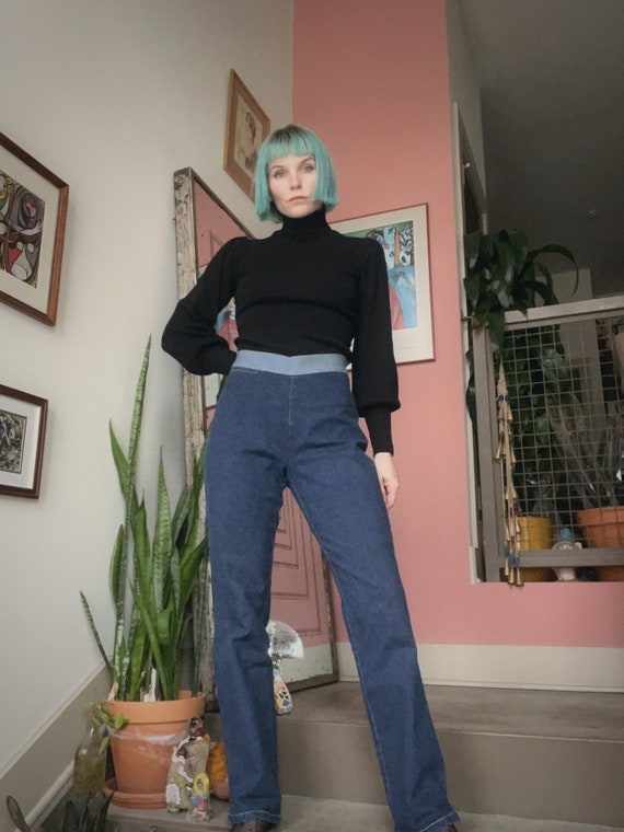 VTG Y2K Two Tone Stretch Denim