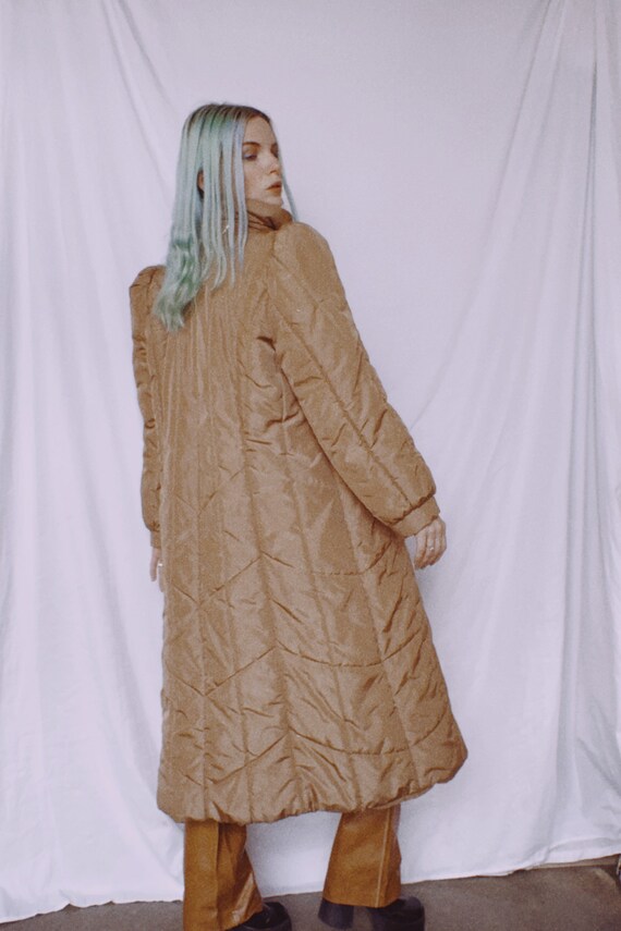Vintage 80s | Tan Puffer Coat