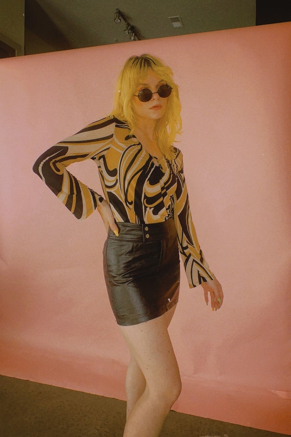 Y2K Laminated Tommy Jeans Micro Miniskirt