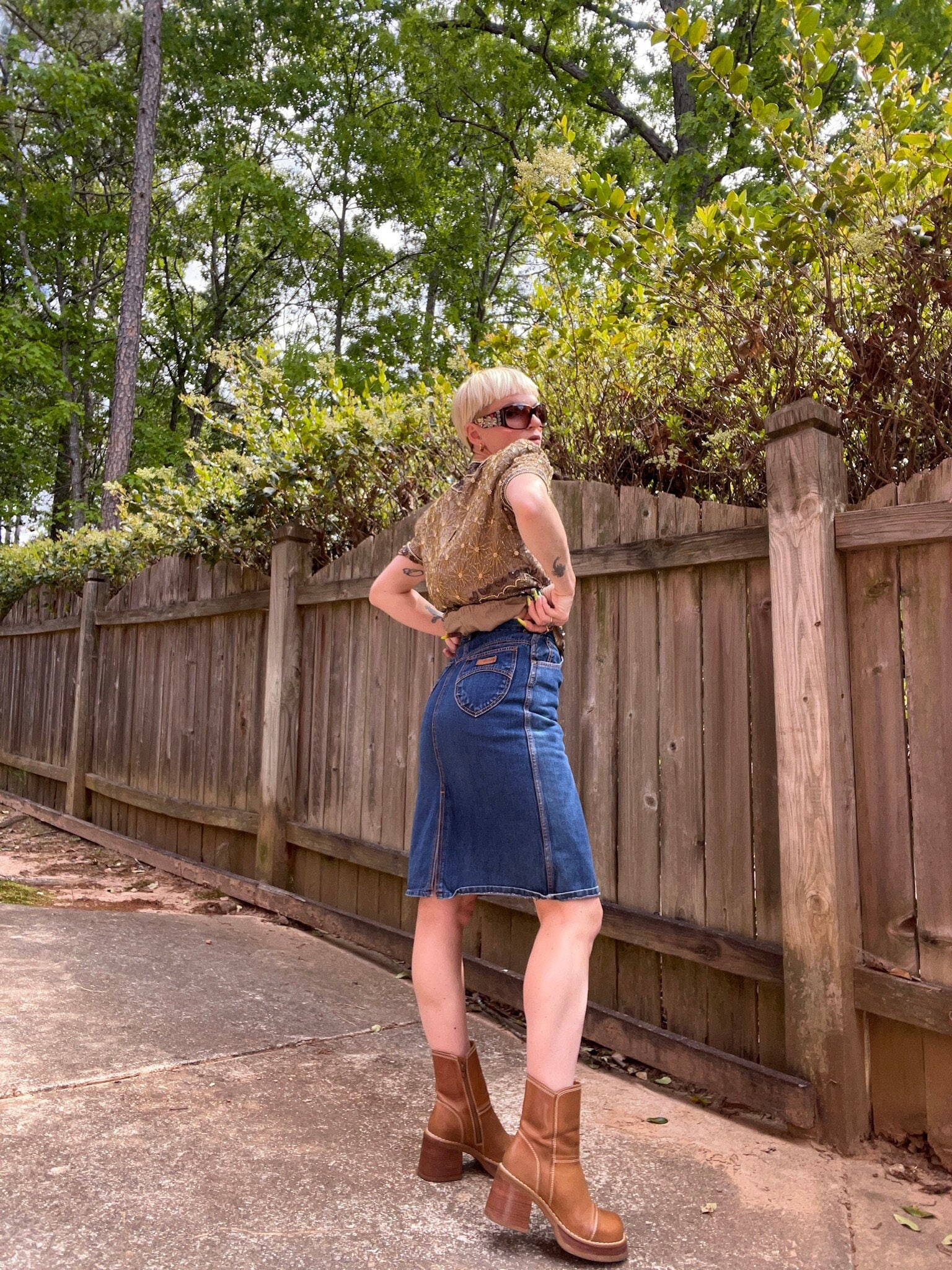 VTG GITANO Denim Skirt 