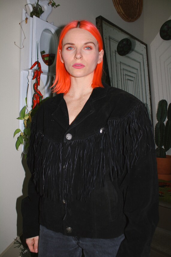 Vintage 80s | Wilsons Suede Fringe Jacket