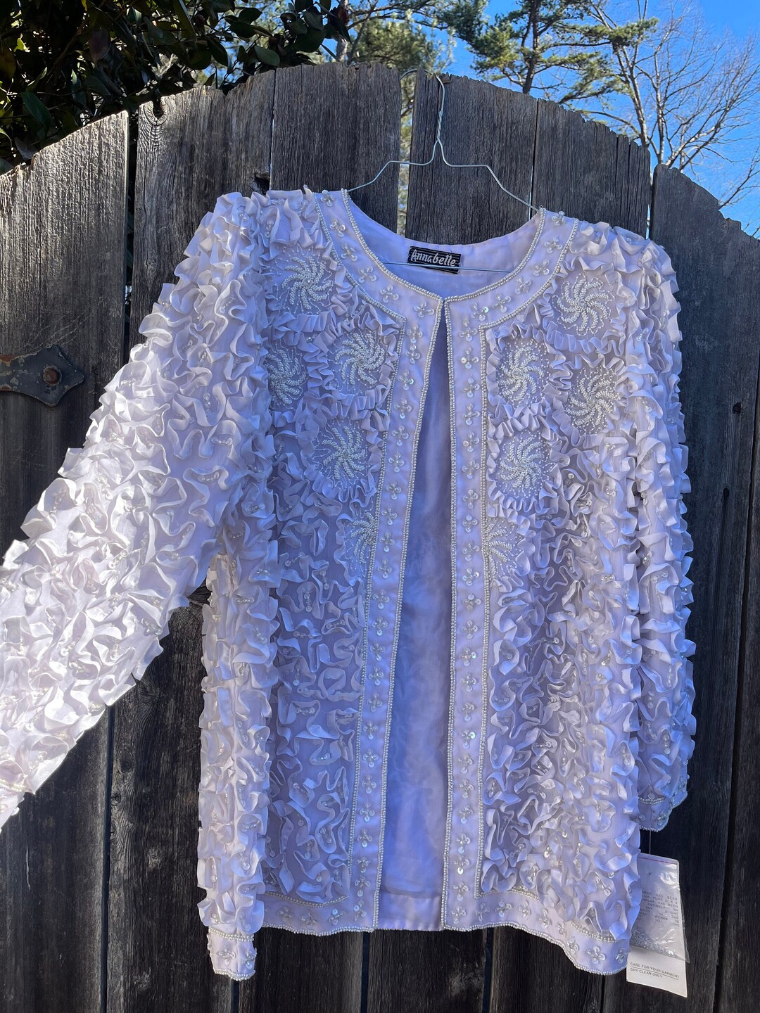 Ruby Ribbon Jackets VTG 80s Pure Silk Ribbon Beaded Jacket - Etsy