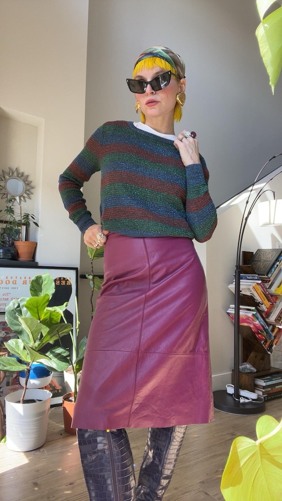 アメリ　UND JULIA FAKE LEATHER SKETCH SKIRT Ameri（アメリ）の「UND JULIA SYNTHETIC LEATHER SKETCH SKIRT