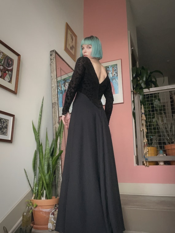 VTG Alfred Angelo Black Gown