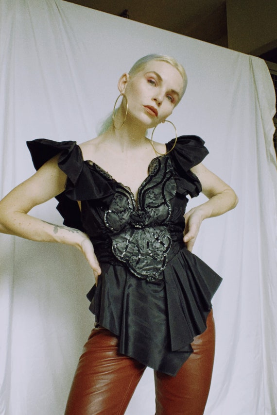 Vintage 80s Reimagined Evening Top