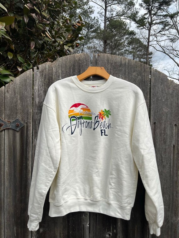 VTG Daytona Beach Fl Crewneck Sweatshirt