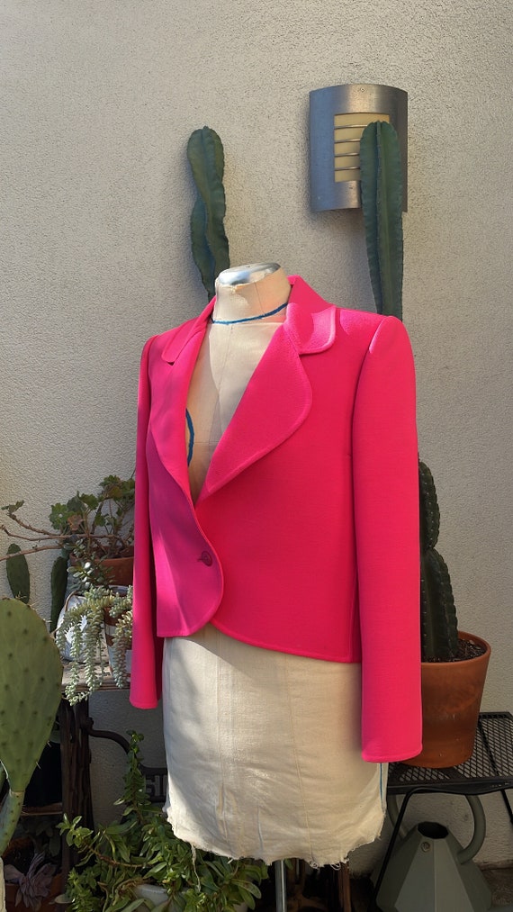 VTG 60s André Laug Hot Pink Blazer