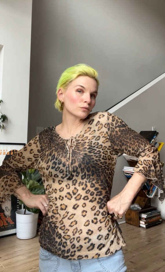 VTG 90s Leopard Print Top