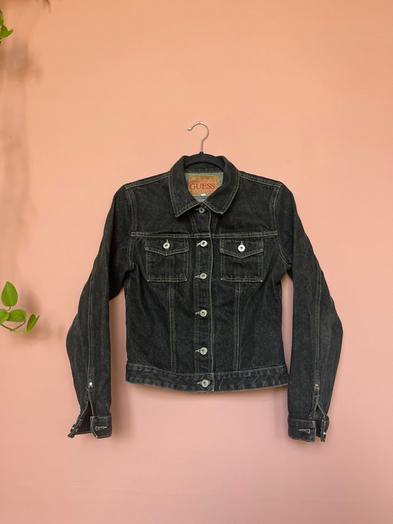 VTG 90s GUESS Charcoal Denim Jacket