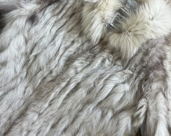 ジャケット・アウター SAGA FOX Silver Fox Long Coat 120cm Vintage SAGA FOX silver fox real fur coat, size M | eBay
