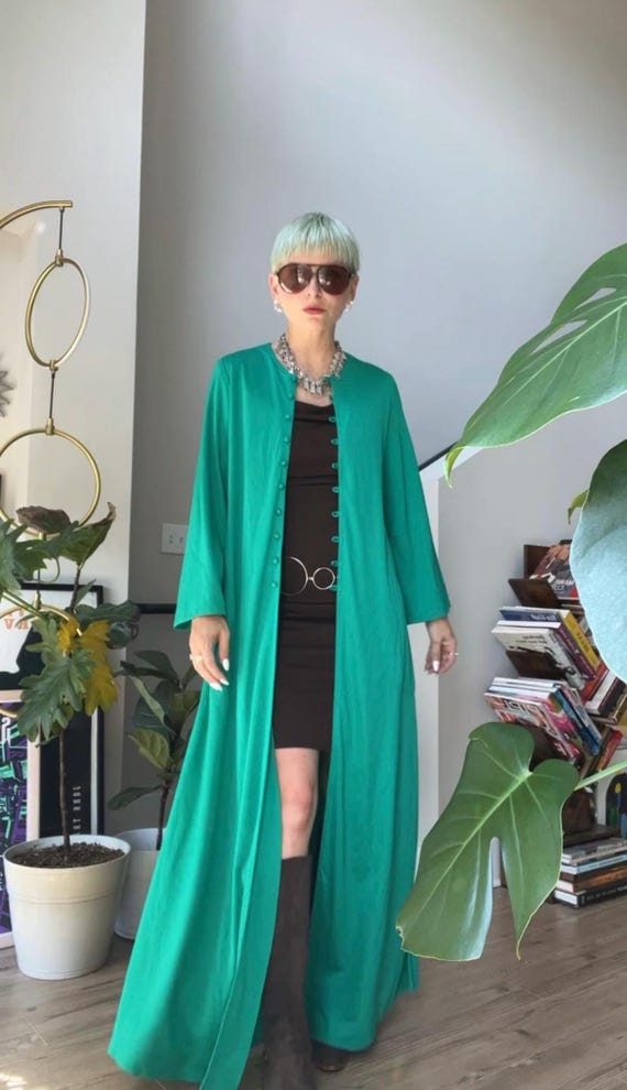 VTG 80s Rare NR1 by Ned Gould Teal Duster