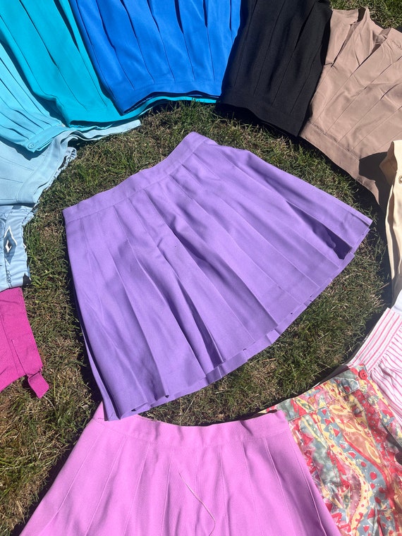 VTG 90s Lavender IXSPA by Jamie Sadock Pleated Mini