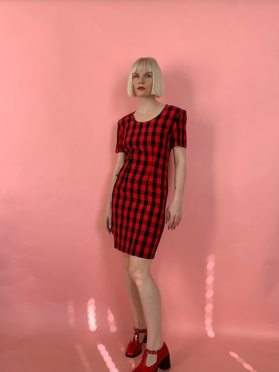 Vintage 90s Red/Black Check Mini