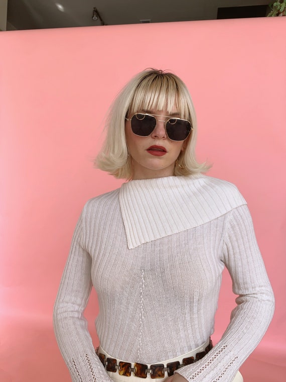 Vintage y2k White Knit