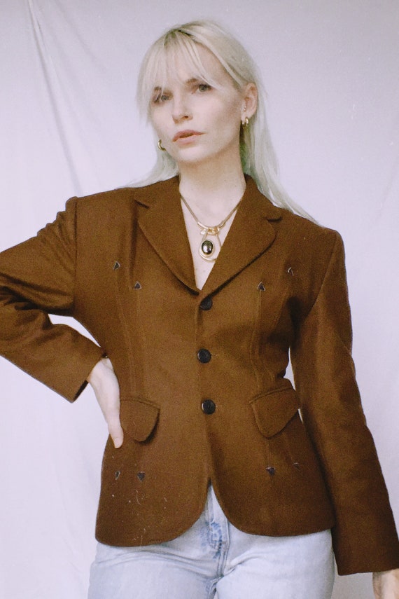 Vintage 70s | Vertigo Brown Western Blazer - image 4