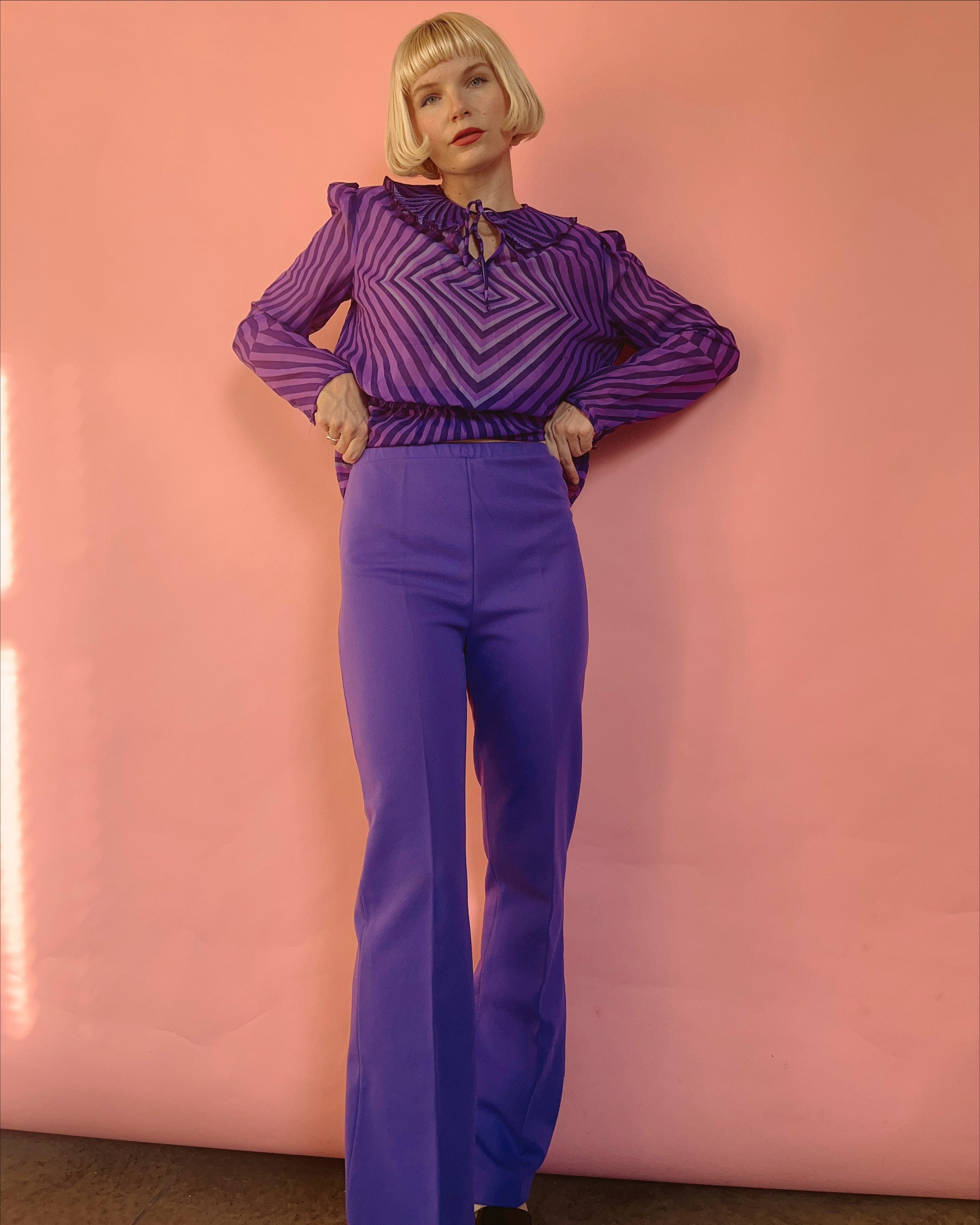 VTG 60s/70s Sears Roebuck Purple Pants