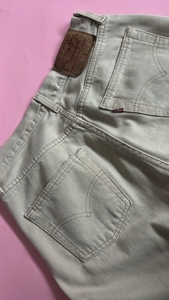 VTG Levis 501 Tan Jeans - image 9