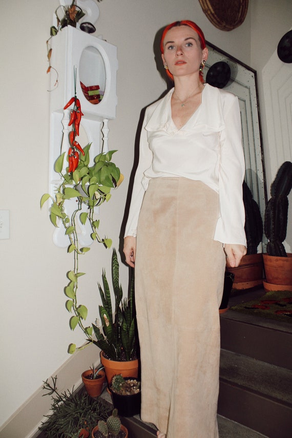 Sandy Suede Skirt