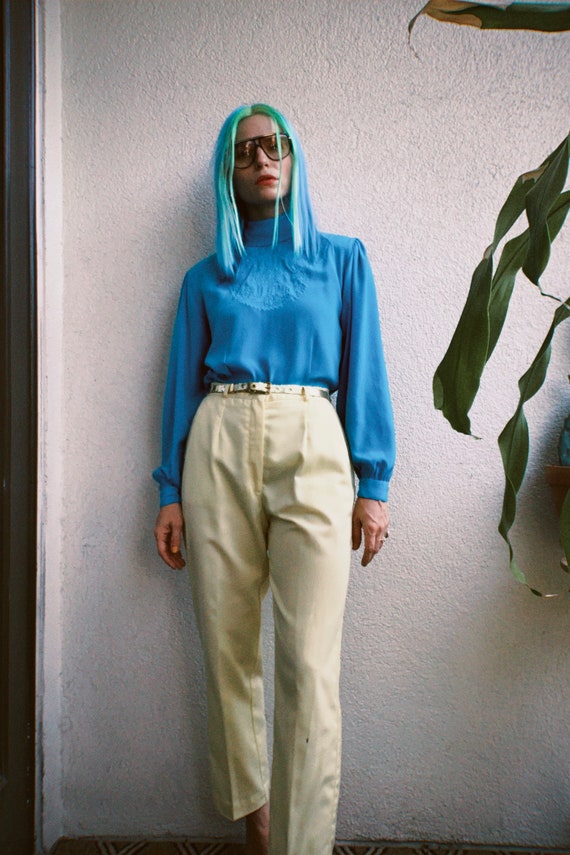 1980s Butter Yellow Trousers