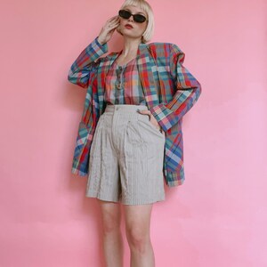 Vintage 80s Stripe Bermuda Shorts