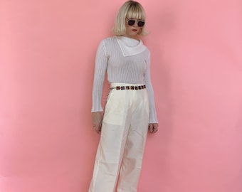 Vintage 80s Eggshell Trousers