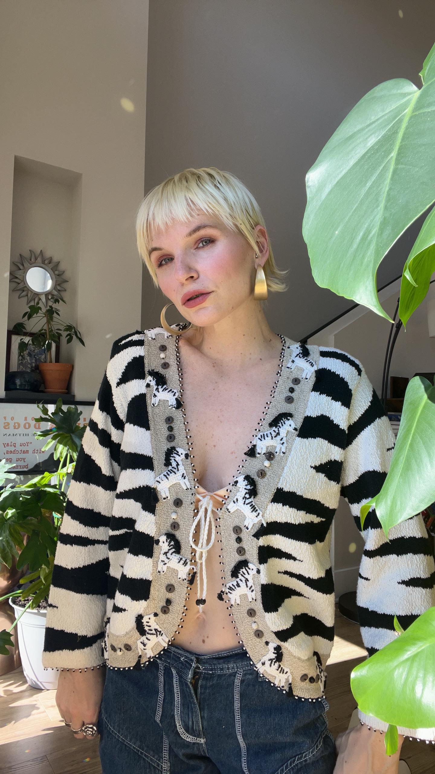 VTG 90s Design Options by Philip & Jane Gordon Zebra Novelty