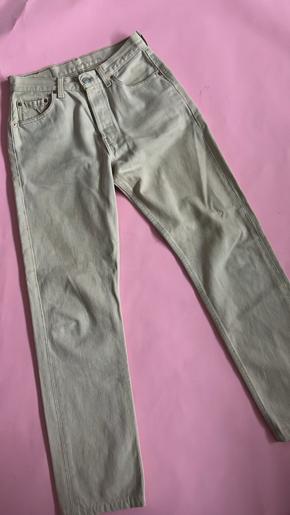 VTG Levis 501 Tan Jeans - image 5