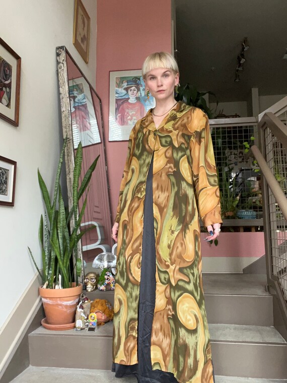 VTG 90s Sheer Floral Duster