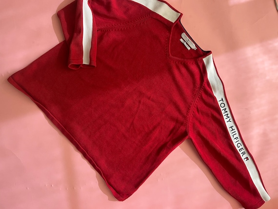 VTG 90s Tommy Red Knit Sweater