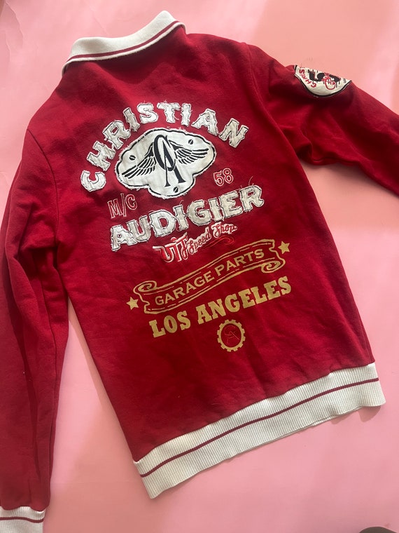 VTG Y2K Christian Audigier Knit Polo Pullover