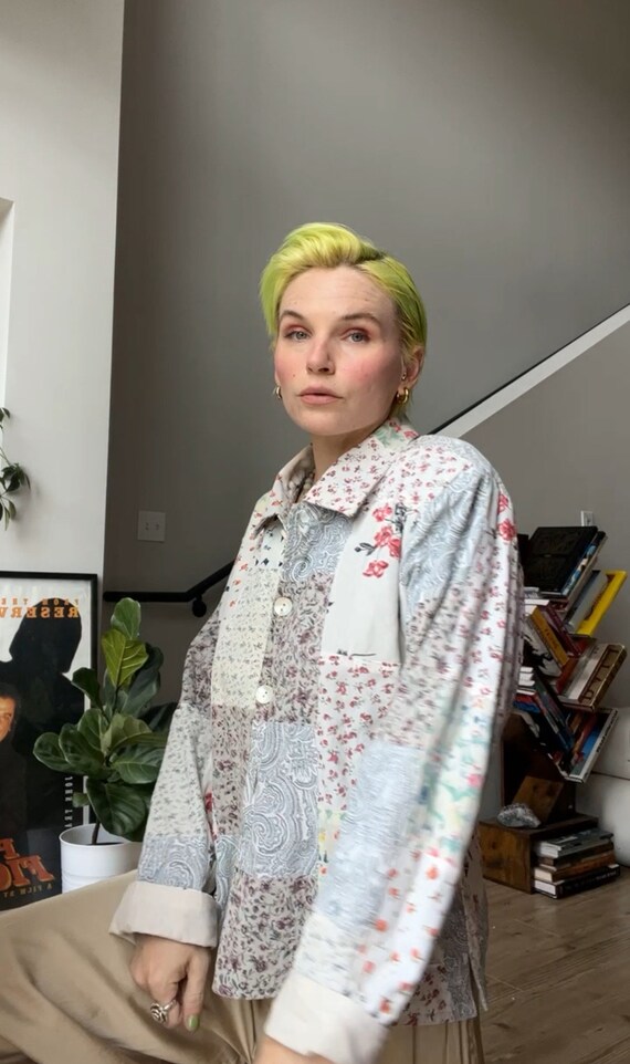 VTG 80s Patchwork Jacket - image 2