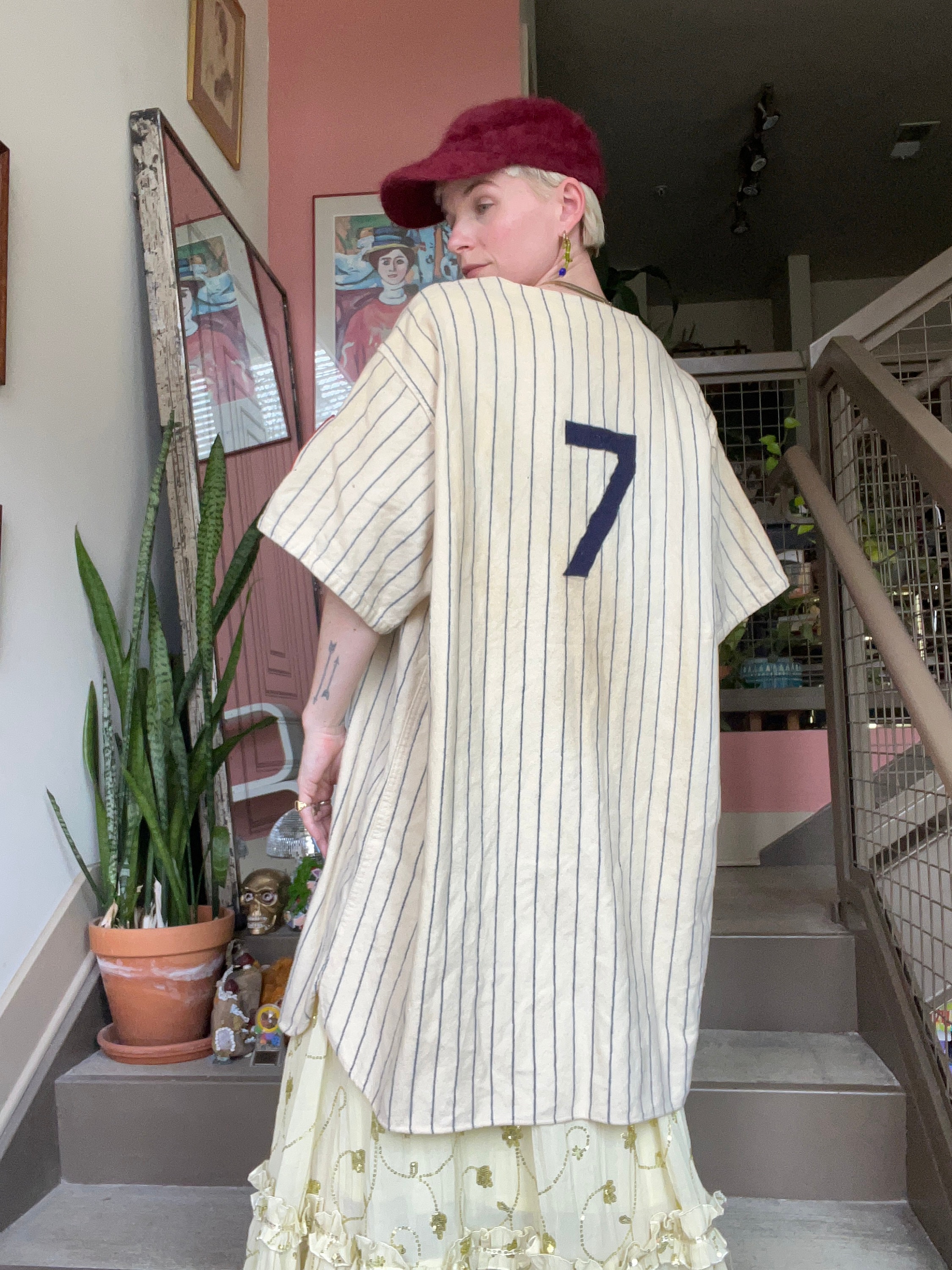 VTG 1950s Golden Anniversary Mickey Mantle Yankees Jersey